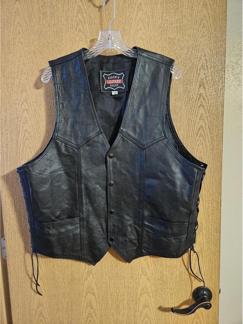 Biker's Leather Stuff vest